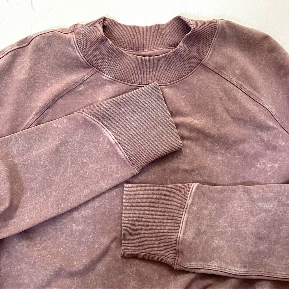 NWOT Lululemon Ready to Roll Crop Crewneck *Washed Vintage Mauve